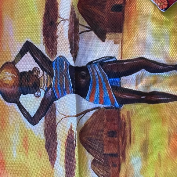 Africa themed Pillow covers, 18 x 18, 70% linen, vibrant colors, set of 4 - Picture 8 of 12